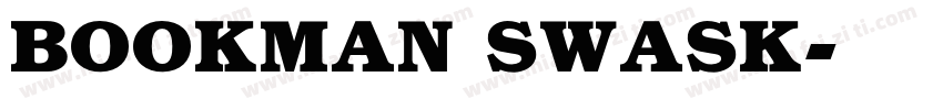BOOKMAN SWASK字体转换